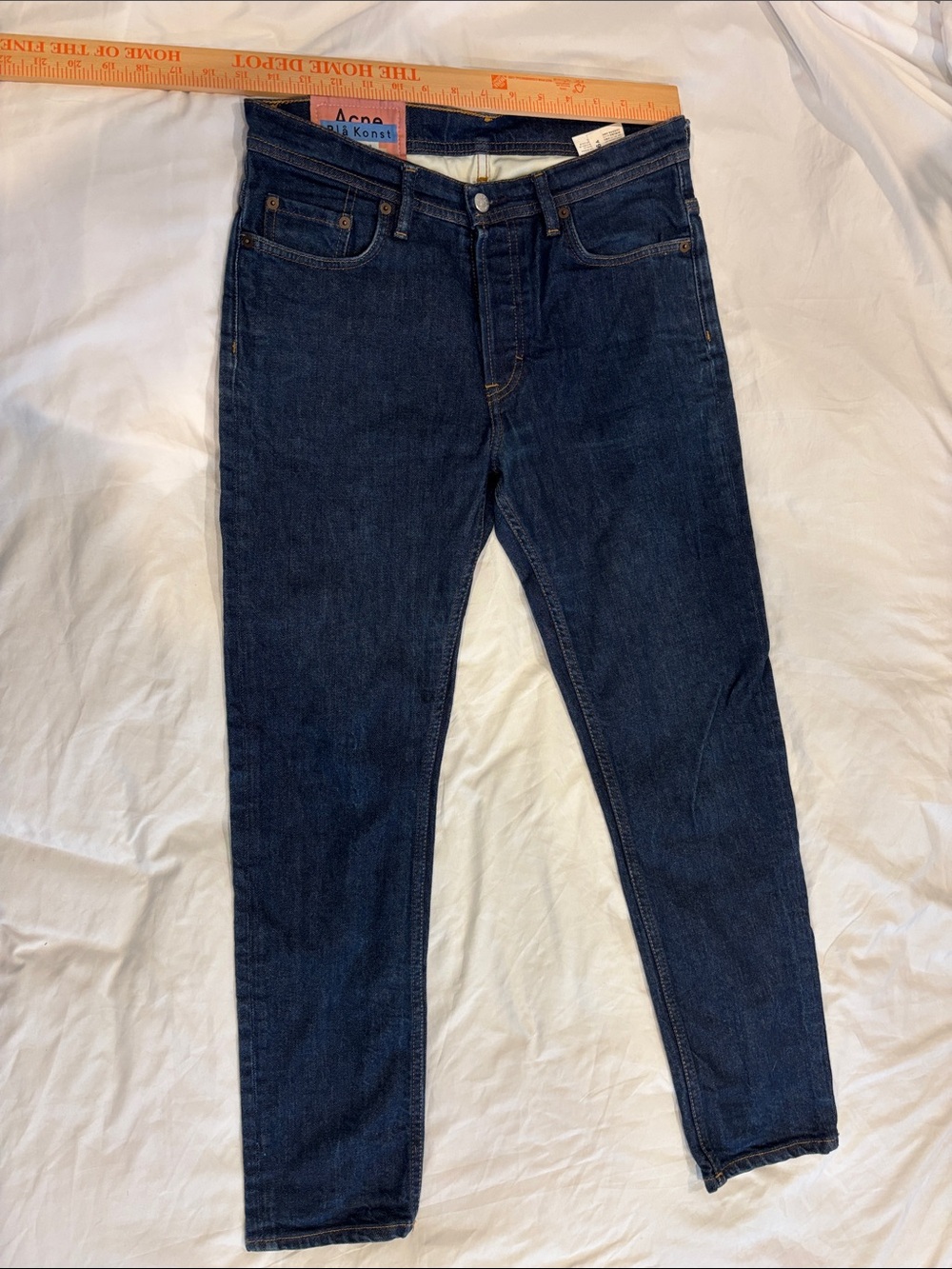 Acne Men’s Dark Blue Denim Jeans
